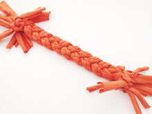 Load image into Gallery viewer, Large Stretchy Braided Dog Pull Toy - Orange - by Jack's Natural Dog Products